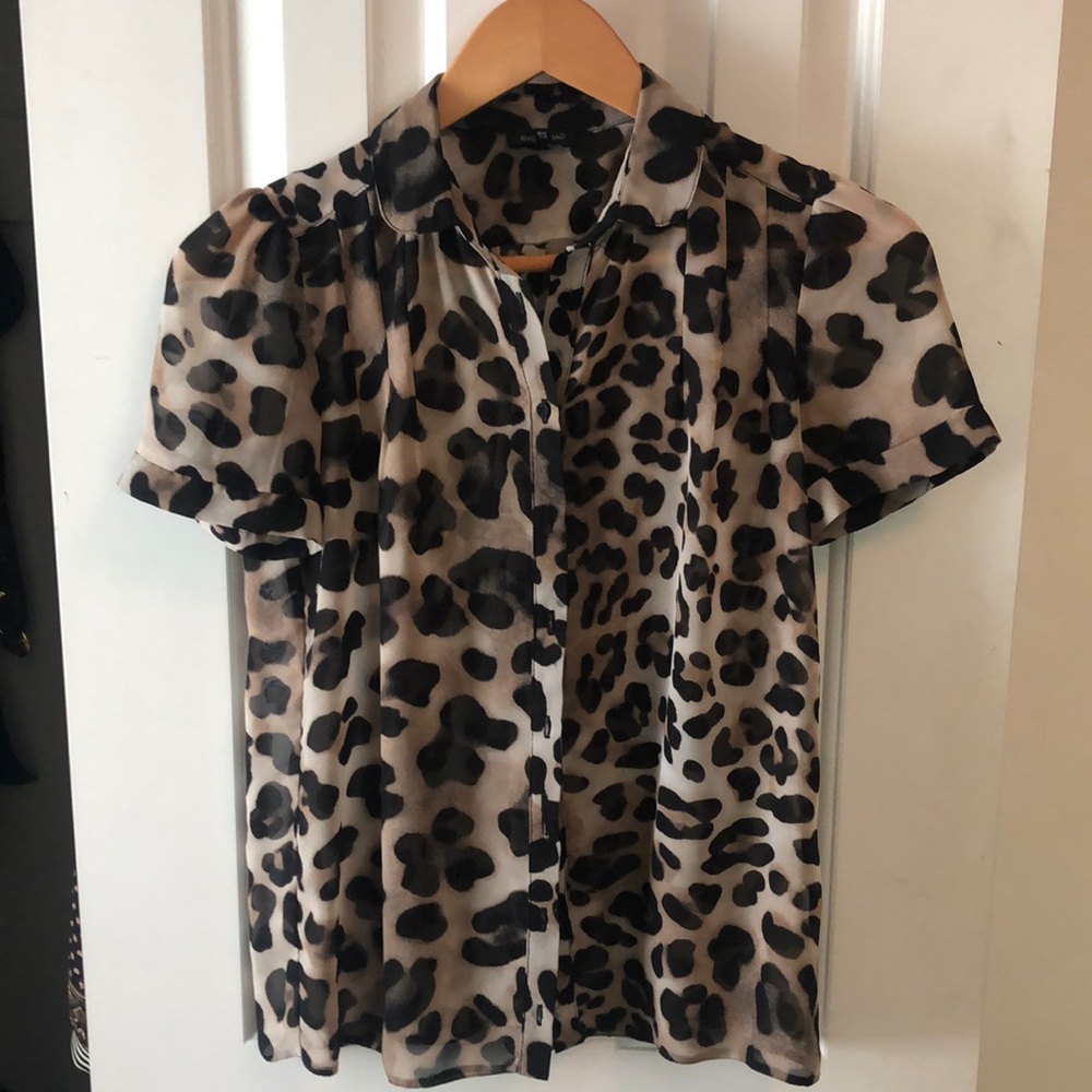 Stylish River Island Leopard Print Blouse